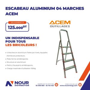 ACEM 4-Step Aluminum Ladder