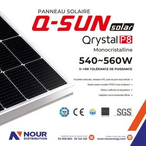 Q-SUN Solar Panel Qrystal P8