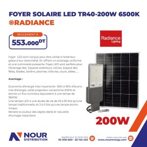 Radiance TR40-200W Solar LED Floodlight