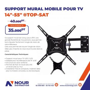 TOP-SAT Mobile Wall Mount for TVs (14"-55")